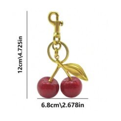 Alternative view of Cherry Charm Keychain