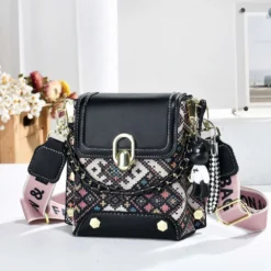 Multi-color Twist Lock Sling Bags - Image 6