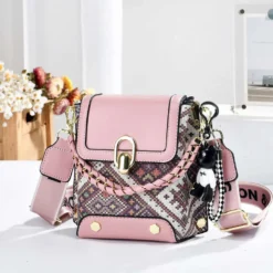 Alternative view of Multi-color Twist Lock Sling Bags