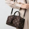 Monogram Pattern Satchel Bag