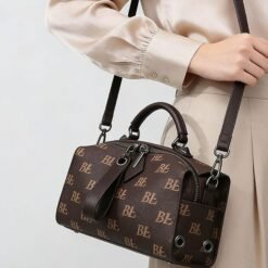 Monogram Pattern Satchel Bag